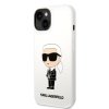 Karl Lagerfeld KLHCP14MSNIKBCH iPhone 14 Plus / 15 Plus 6,7 hardcase biały/white Silicone Ikonik