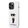 Karl Lagerfeld KLHCP14LSNIKBCH iPhone 14 Pro 6,1 hardcase biały/white Silicone Ikonik