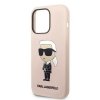 Karl Lagerfeld KLHCP14LSNIKBCP iPhone 14 Pro 6,1 hardcase różowy/pink Silicone Ikonik
