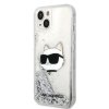 Karl Lagerfeld KLHCP14MLNCHCS iPhone 14 Plus / 15 Plus 6,7 srebrny/silver hardcase Glitter Choupette Head