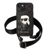 Karl Lagerfeld KLHCP14SSTKMK iPhone 14 / 15 / 13 6,1 czarny/black hardcase Monogram Ikonik Patch
