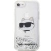 Karl Lagerfeld KLHCI8LNCHCS iPhone 7/8/ SE 2020 / SE 2022 srebrny/silver hardcase Glitter Choupette Head