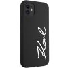 Karl Lagerfeld KLHCN61SKSVGK iPhone 11 / Xr  6.1 czarny/black hardcase Silicone Signature