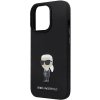 Karl Lagerfeld KLHCP14LSMHKNPK iPhone 14 Pro 6.1 czarny/black Silicone Ikonik Metal Pin