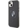 Karl Lagerfeld KLHMP15SHGKCNOK iPhone 15 / 14 / 13 6.1 czarny/black hardcase Karl&Choupette Glitter MagSafe