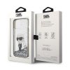 Karl Lagerfeld KLHCP15SLKKNSK iPhone 15 / 14 / 13 6.1 transparent hardcase Liquid Glitter Ikonik