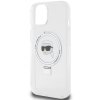 Karl Lagerfeld KLHMP15SHMRSKHH iPhone 15 / 14 / 13 6.1 biały/white hardcase Ring Stand Karl Head MagSafe
