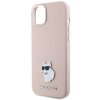 Karl Lagerfeld KLHCP15MSMHCNPP iPhone 15 Plus / 14 Plus 6.7 różowy/pink Silicone Choupette Metal Pin