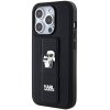 Karl Lagerfeld KLHCP15LGSAKCPK iPhone 15 Pro 6.1 czarny/black hardcase Gripstand Saffiano Karl&Choupette Pins