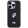 Karl Lagerfeld KLHCP13XGSAKCPK iPhone 13 Pro Max 6.7 czarny/black hardcase Gripstand Saffiano Karl&Choupette Pins