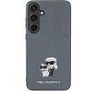 Karl Lagerfeld KLHCS24MPSAKCMPG S24+ S926 hardcase szary/grey Saffiano Karl & Choupette Metal Pin