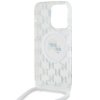 Karl Lagerfeld KLHMP15XHCKCKLCT iPhone15 Pro Max 6.7 transparent hardcase IML Crossbody Monogram Karl & Choupette Head Mag