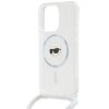 Karl Lagerfeld KLHMP15XHCKHNT iPhone 15 Pro Max 6.7 hardcase transparent Crossbody IML Karl Head Magsafe