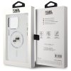 Karl Lagerfeld KLHMP14XHLSKCH iPhone14 Pro Max 6.7 biały/white hardcase IML Metal Karl&Choupette Head MagSafe