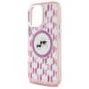 Karl Lagerfeld KLHMP16XHMCKMHP iPhone 16 Pro Max 6.9 różowy/pink IML Monogram Karl&Choupette Head MagSafe