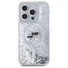 Karl Lagerfeld KLHMP15XLGKCSGH iPhone15 Pro Max 6.7 hardcase transparent Liquid Glitter Karl&Choupette Head Magsafe