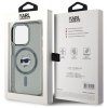 Karl Lagerfeld KLHMP15LHLSCHK iPhone 15  Pro 6.1 czarny/black hardcase IML Metal Choupette Head MagSafe