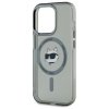 Karl Lagerfeld KLHMP15XHLSCHK iPhone 15  Pro Max 6.7 czarny/black hardcase IML Metal Choupette Head MagSafe