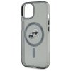 Karl Lagerfeld KLHMP15SHLSKCK iPhone 15  6.1 czarny/black hardcase IML Metal Karl&Choupette Head MagSafe