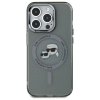 Karl Lagerfeld KLHMP15XHLSKCK iPhone 15  Pro Max 6.7 czarny/black hardcase IML Metal Karl&Choupette Head MagSafe