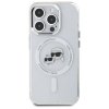 Karl Lagerfeld KLHMP15LHLSKCH iPhone 15  Pro 6.1 biały/white hardcase IML Metal Karl&Choupette Head MagSafe