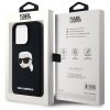 Karl Lagerfeld KLHMP15XSKHPPLK iPhone 15 Pro Max 6.7 czarny/black hardcase Silicone Karl Head Print MagSafe