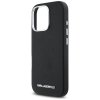 Etui Karl Lagerfeld Saffiano Full        Wrapped Elongated Metal Logo MagSafe do iPhone 16 Pro Max czarny