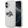 Etui Karl Lagerfeld IML Glitter Karl &   Choupette Sketch Logo MagSafe do iPhone 17 przezroczysty