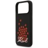 Etui Karl Lagerfeld Silicone Heart Sign  Logo MagSafe do iPhone 17 Pro Max czarny