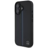 Mercedes MEHMP16S23RURBK iPhone 16 6.1 czarny/black hardcase MB Blue Line Leather MagSafe