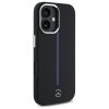 Mercedes MEHMP16S23SUMBK iPhone 16 6.1  czarny/black hardcase Silicone Blue Stripe MagSafe