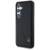 Etui Mercedes Leather Curved Stitches do Samsung Galaxy S25 czarny