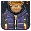 Nimmy etui iPhone 15 6.1 czarny/black   Cool&Cute 2.0 Monkey