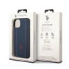 US Polo USHCP14MPFAV iPhone 14 Plus / 15 Plus 6.7 granatowy/navy blue Leather Stitch