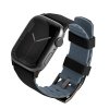 UNIQ pasek Linus Apple Watch Series1/2/3/4/5/6/7/8/9/SE/SE2/Ultra/Ultra 2 42/44/45/49mm. Airosoft Silicone czarny/midnight black