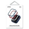 UNIQ ramki do Moduo 3in1 Apple Watch Series 4/5/6/7/8/9/SE/SE2 44/45mm Niebieski-Czerwony-Biały/Blue-Red-White