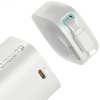 USAMS Powerbank ze zwijanym kablemRetractable Lightning 18000 mAh PD45W Fast Charge XMF Series biały/white 20KCD21702 (US-CD217)