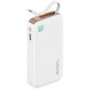 USAMS Powerbank ze zwijanym kablemRetractable Lightning 10000 mAh PD 20W Fast Charge XY Series biały/white 10KCD22502 (US-CD225)