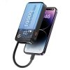 USAMS Powerbank ze zwijanym kablemRetractable Lightning 10000 mAh PD 20W Fast Charge XY Series biały/white 10KCD22502 (US-CD225)