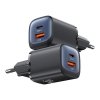 USAMS Ład. siec. CC254 30W GaNUSB-C/USB-A Fast Charging HC Series czarny/black CC254TC01