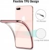 ETUI ELEGANCE PLATE iPHONE 7+ 8+ +SZKŁO (rose-gold)