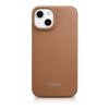 DUPLIKAT: iCarer CE Premium Leather Folio Case skórzane etui iPhone 14 z klapką magnetyczne MagSafe brązowy (WMI14220713-BN)