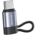 USAMS Adapter AU17 Lightning - USB-C30W stalowy/aluminium SJ677LN01 (US-SJ677)