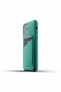 [NZ] Mujjo Full Leather Wallet Case - etui skórzane do iPhone 11 Pro (zielone)