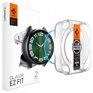 SZKŁO HARTOWANE SPIGEN GLAS.TR ”EZ-FIT” 2-PACK GALAXY WATCH 6 CLASSIC (47 MM) CLEAR