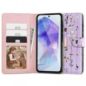 TECH-PROTECT WALLET GALAXY A55 5G GARDEN VIOLET