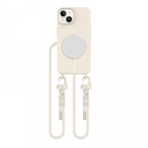 ETUI TECH-PROTECT  MAGNECKLACE MAGSAFE IPHONE 13 COSMIC LATTE