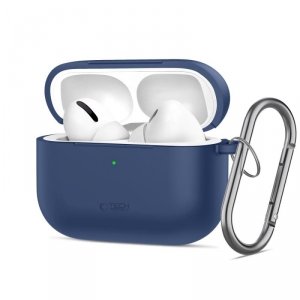 Etui Silikonowe z Karabińczykiem Tech-Protect Silicone Hook do AirPods Pro 3 Navy Blue (Granatowy)