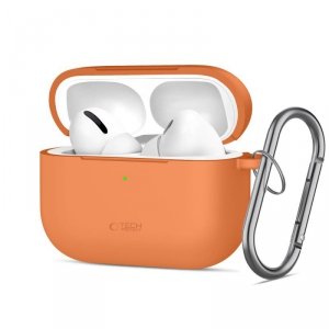 Etui Silikonowe z Karabińczykiem Tech-Protect Silicone Hook do AirPods Pro 3 Cosmic Orange