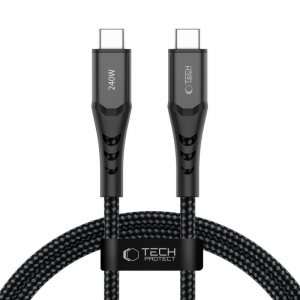 Kabel Tech-Protect UB11T UltraBoost Type-C PD 240W / QC3.0 100cm – czarny (black)